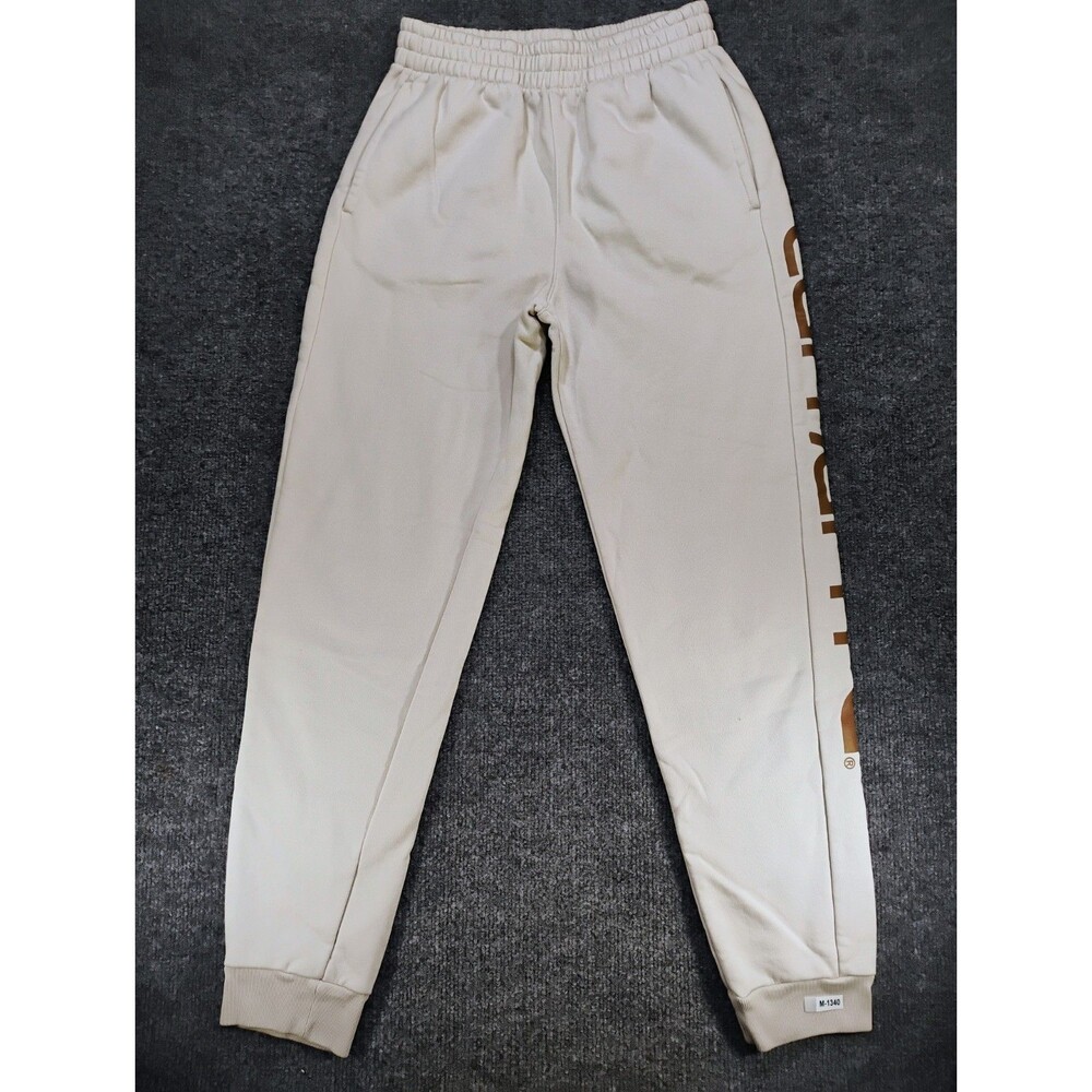 Carhartt Boys Youth L 14-16 Cream Fleece Jogger Sweatpants Logo BN8429-B